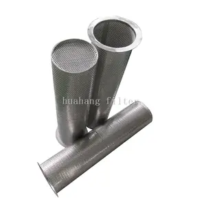 Huahang gute Qualität 304 316 Edelstahl perforiertes Korb zylinder Filter element für die Industrie