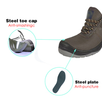 Chaussures de sécurité VITOSAFE à embout d'acier |   Bottes uniformes antidérapantes en cuir véritable pour hommes et femmes, équipement de protection individuelle professionnel