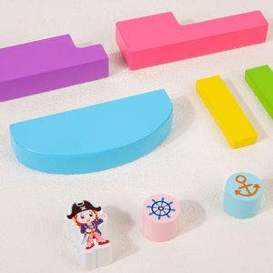 Wooden Balance With <b>Building</b> <b>Blocks</b> Flashcards Kids & Adults Interactive Fun Tower Stack Game - Product Image 4