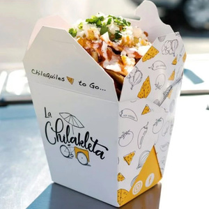 Caja <span class=keywords><strong>para</strong></span> llevar de papel Kraft desechable personalizable <span class=keywords><strong>para</strong></span> sushi, pasta, arroz, pastelería, fideos, embalaje personalizado <span class=keywords><strong>para</strong></span> llevar a casa - Product Image 4