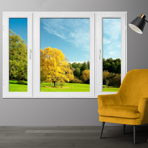 Fenêtre <span class=keywords><strong>LED</strong></span> personnalisable avec impressions scéniques interchangeables, cadre en bois pour la décoration du salon et de la chambre - Product Image 5