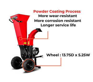 7hp 150mm Longitud de la hoja Aprobado por La CE Trituradora móvil pequeña para pellets de madera - Product Image 5