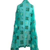 Hijab, foulard de tête et sous-hijab pour femme en mousseline respirante à imprimé numérique et à paillettes, accessoires traditionnels assyriens et africains
