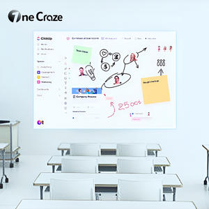 لوح ذكي محمول أصلي متعدد الأقلام يعمل باللمس 40-185 بوصة أسعار لوح تفاعلي للعرض على الحائط ألعاب تفاعلية سبورة بيضاء تفاعلية - Product Image 2