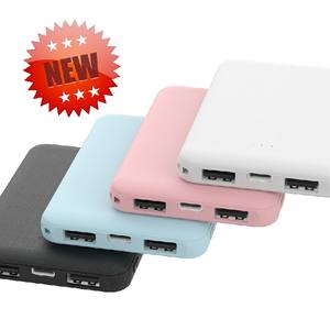 5000 Mah logo personnalisé Mini Power Bank Cadeau Léger Portable Power Pack avec Double Usb Mini Chargeur Power Bank <span class=keywords><strong>Batterie</strong></span> <span class=keywords><strong>Externe</strong></span> - Product Image 2