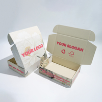 Emballages de bijoux en carton ondulé personnalisés avec couvercle et fond, matériaux recyclés, laminage mat, nouveau design