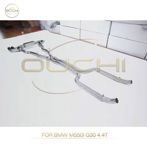 Sistema di scarico OUCHI per BMW M550i G30 4.4T in acciaio inossidabile marmitta Catback con valvola Catback accessori auto - Product Image 3