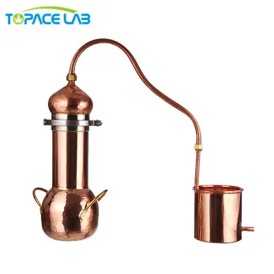 Home Used Alcohol Distiller Copper Cooker for Essential oil, Liquor, Hydrolate, Whisky, Distiller Water