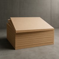 Panneau MDF haute densité 680-850 kg/m3, résistant à l'humidité - Qualité E1, certifié CARB, 1220x2440 mm, panneau de fibres pour armoires et meubles