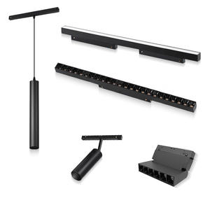 Rail magnétique à basse tension 48v, rail magnétique linéaire cob <span class=keywords><strong>led</strong></span>, éclairage de piste pour les magasins de vêtements - Product Image 2