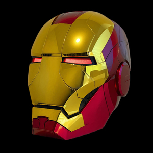 Nouvelle Arrivée 2026 <span class=keywords><strong>Casque</strong></span> <span class=keywords><strong>Iron</strong></span> <span class=keywords><strong>Man</strong></span> Mk5 Motorisé à Commande Vocale Automatique Cosplay Lumière LED Entièrement Noir Rechargeable USB Respirant - Product Image 2