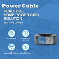 Vente en gros de câble électrique de haute qualité 300/500V à 2 brins en cuivre flexible pour isolation en PVC