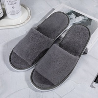 Moderne Luxe Corail Velours Chaussons Hôtel Haute Qualité Vente en Gros Pas Cher Articles de Toilette Hôtel Bas Prix