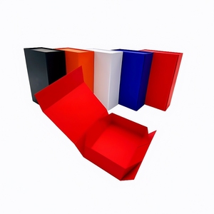 Caja de succión magnética plegable naranja portátil de una página de alta calidad TAMAÑO DE 31*21*10,5 cm para embalaje de productos electrónicos de consumo - Product Image 5