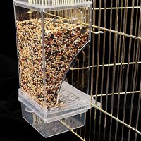 Mangeoire à oiseaux sans dégâts, mangeoire pour cage à oiseaux, accessoires pour cage à oiseaux pour perruche, canari, calopsitte, pinson