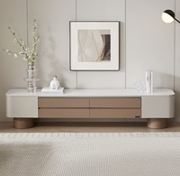 Meuble TV mural moderne de luxe en bois E0, directement de l'usine, compatible avec les téléviseurs de 60 à 64 pouces, pour salon, mobilier de maison, OEM ODM