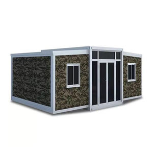 Casas modulares prefabricadas de 20 pies y 40 pies listas para venta al por mayor, casa contenedor extensible de 3 dormitorios, 3 camas para uso escolar, pequeña - Product Image 4