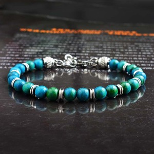 Thời Trang Mới Người Đàn Ông Của Thép Không Gỉ Kim Loại Vòng Đeo Tay Phoenix Thiết Kế Với Lapis Lazuli Onyx Đính Cườm Tôn Giáo Phong Cách Có Thể Điều Chỉnh Đồ Trang Sức - Product Image 4