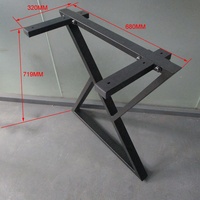 Vente en gros de pieds de table uniques pieds de table en métal pieds de table en forme de Z pieds de table en acier