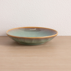 20 PCS Embossed Texture Gradient Green Kiln <b>Glaze</b> Ceramic Dinnerware Set Round Plates Bowls <b>Mugs</b> Wholesale Tableware For Custom - Product Image 3