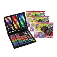 BESTLINE Fabrikpreis Schreibwaren-Set zum Zeichnen, Schreiben und Malen für Kinder, Individuelles Kreatives 150-teiliges Kunst-Set in PVC-Box, OEM EN71