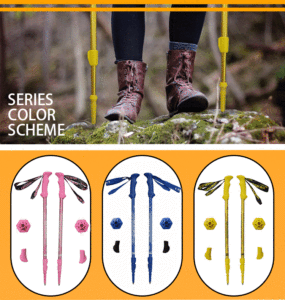 Bastón <span class=keywords><strong>de</strong></span> <span class=keywords><strong>Trekking</strong></span> Plegable <span class=keywords><strong>de</strong></span> Aluminio, Venta Directa <span class=keywords><strong>de</strong></span> Fábrica, Bastón Nórdico, Bastón <span class=keywords><strong>de</strong></span> Senderismo - Product Image 3
