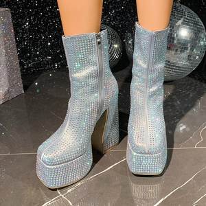 Bottes Bailey pour enfants All-Seasons Andorra - Mi-<span class=keywords><strong>mollet</strong></span> tricoté tendance avec port USB - Product Image 3