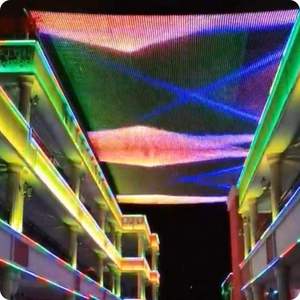 Schermo a Rete P50 Pieghevole IP68 Impermeabile Ultra Luminoso per Pubblicità su Facciate Esterne e Architettura - Product Image 1