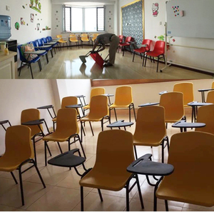 Sillas de entrenamiento apilables para la escuela, silla de escritura con brazo de PP extraíble, a bajo precio - Product Image 3