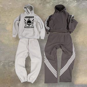 Sweat à capuche pour homme en molleton d'hiver de qualité supérieure, coupe classique, poids lourd, motif brodé de lettres, impression numérique respirante - Product Image 1