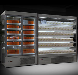 Generalfushi Plug-in thấp phía trước multideck Máy làm lạnh mở thẳng đứng hiển thị Showcase đồ uống mát sữa Máy làm lạnh Red Bull tủ lạnh - Product Image 2