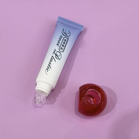 Tube cosmétique souple OEM personnalisé à dégradé, avec capuchon bombé translucide et embout transparent, idéal pour gloss et crème contour des yeux – Vente directe usine