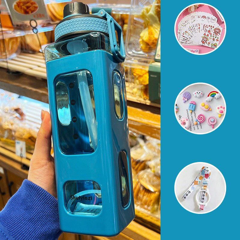 08    blue + strap + sticker*2