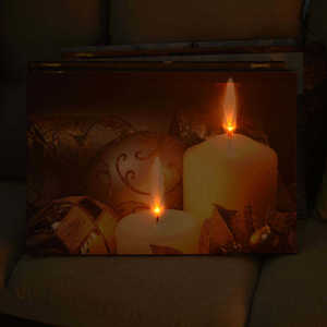 Pop khách sạn hiện đại trang trí nội thất cảnh quan thành phố vải nghệ thuật in sợi quang hình ảnh ánh sáng lên đóng khung <span class=keywords><strong>LED</strong></span> sơn - Product Image 2