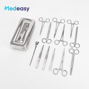 <span class=keywords><strong>Kit</strong></span> di Strumenti Chirurgici Medeasy da 13 Pezzi in Acciaio Inossidabile per Formazione Medica, Set di Base per Piccola Chirurgia e Medicazione - Product Image 3