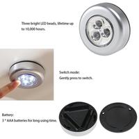Mini lampe murale auto-adhésive à Led, alimenté par piles, faible consommation d'énergie, luminaire pour plafond de voiture, placard, chambres utilitaires