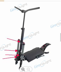 10 Inch 11Inch E Scooter Front Shock Fixed Plate Replacement Electric Scooter <b>Frame</b> Parts for Boyueda Yume Geofought Quickwheel - Product Image 6