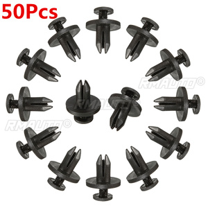 50Pcs 6mm 8mm Auto Bumper Fastener 6mm Hole Rivet Retainer Push Engine Cover <b>Car</b> Door Trim Panel <b>Clip</b> Fasteners for Toyota - Product Image 1