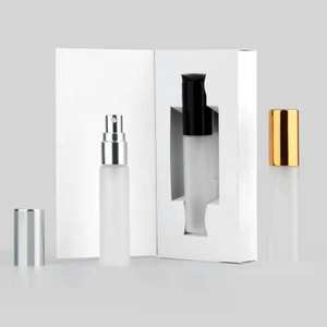 3ml 5ml 10ml Mini échantillon vide Tube de parfum givré Flacon vaporisateur cosmétique en verre avec boîte en papier Emballage - Product Image 4