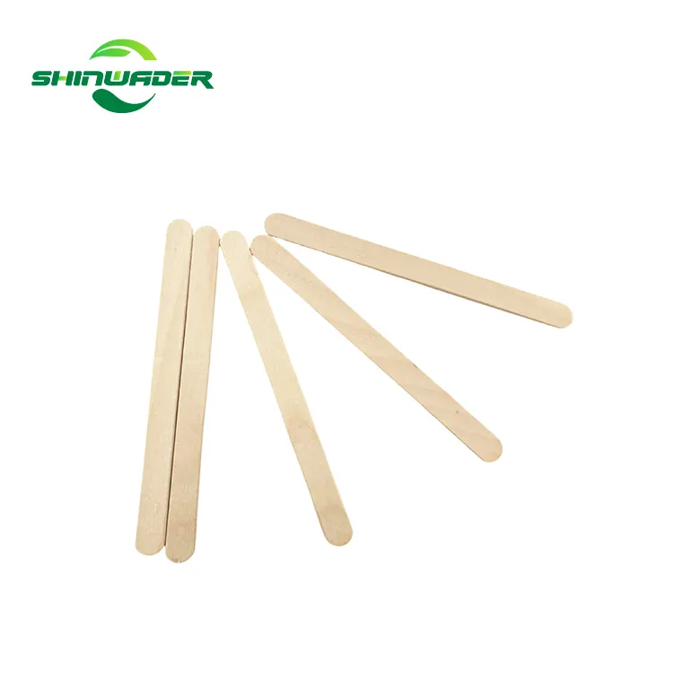 Bán buôn EcoFriendly tùy chỉnh bao bì gỗ phân hủy sinh học biểu tượng tùy chỉnh Popsicle Stick Ice Cream Stick để bán