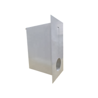 Boîte aux lettres murale extérieure en métal durable WELDON avec revêtement en poudre, installation facile pour courrier et lettres