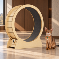 Tapis roulant silencieux pour chat, avec rouleaux rotatifs, en bois, design écologique