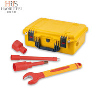 (HAORUITESI) H6050019 Kit d'outils d'électricien isolés VDE résistants à haute tension, 46 pièces
