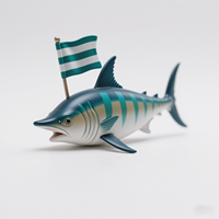 PVC-Festkörper-Simulation Meerestier-Figurenspielzeug Haie Wale Delfin Badespielzeug Plastikkuchen Spielzeug Meerestier-Figur