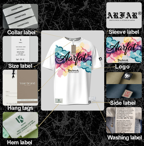 TShirt pria ukuran besar bahu jatuh modis sambungan kustom dan warna cocok katun pria Tshirts warna Solid - Product Image 6
