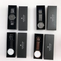 Montre à logo personnalisé en acier inoxydable avec marque de distributeur Montre personnalisée 50 pièces