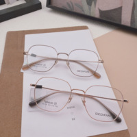 Nuevo Marco de Lentes Metálico Poligonal 2025, Multicolor Opcional, Moderno y Versátil, Estilo Influencer de Internet 56106
