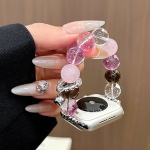 Bracelet en cristal en forme de cœur, compatible avec Apple IWatch 1 2 3 4 5 6 <span class=keywords><strong>7</strong></span> 8 9 S10, bracelet Apple, <span class=keywords><strong>Xiaomi</strong></span>, <span class=keywords><strong>Huawei</strong></span> - Product Image 4