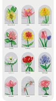 Bloques de Construcción en Forma de Flor, Rompecabezas 3D de Plástico ABS, Mini Bloques de Construcción de Rosas para Niños