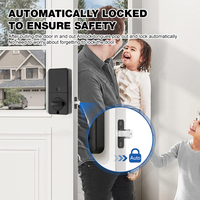 Hochsichere Anti-Diebstahl Smart Deadbolt Türschloss Außentür Tastatur Digitales Passwort Fingerabdruck Türknauf Schloss